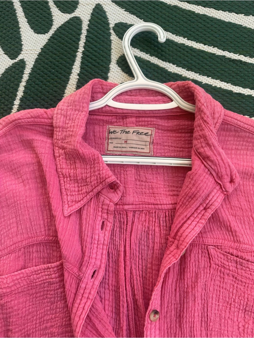 Free People We the Free Cardiff Gauze Cotton Button Up